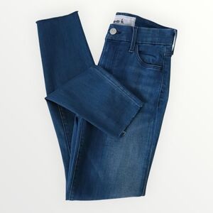 Frank & Eileen Sligo Skinny Jeans Womens 24 Blue High Rise Raw Hem Made in USA